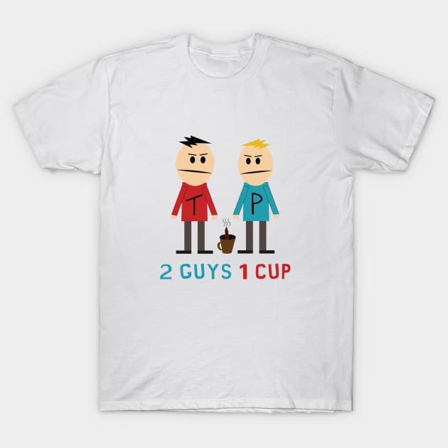 2 guys 1 cup T-Shirt by Altdisney